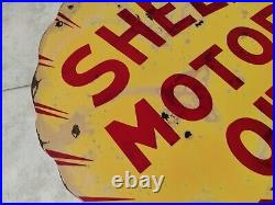 Vintage Shell Motor Oil Porcelain Sign