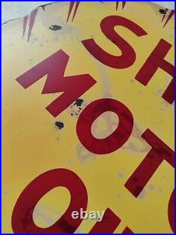 Vintage Shell Motor Oil Porcelain Sign