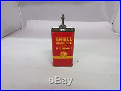 Vintage Shell Oil Company Handy Oiler Can Lighter Fluid Lead Cap 65-y