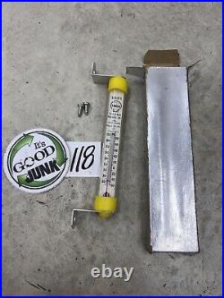 Vintage Shell Sadlers Oil Advertising Thermometer Rushville IN NOS