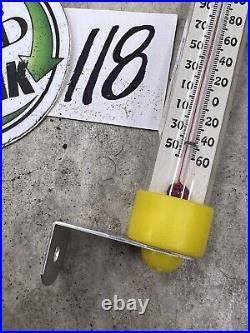 Vintage Shell Sadlers Oil Advertising Thermometer Rushville IN NOS