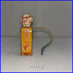 Vintage Shell Tin Litho Gas Oil Pump Toy Service Station