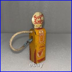 Vintage Shell Tin Litho Gas Oil Pump Toy Service Station
