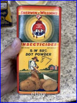 Vintage Sherwin Williams DDT powder tin