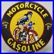 Vintage Signal Gasoline Porcelain Sign General Store Gas Station Motor Oil Pump