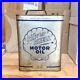 Vintage Silver Shell Motor Oil 2 Gallon Can 1950s