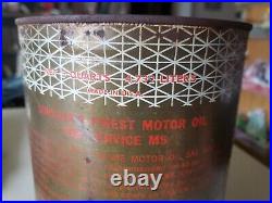 Vintage Sinclair 5 Quart Triple X Motor Oil Can