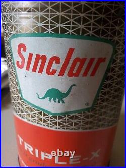 Vintage Sinclair 5 Quart Triple X Motor Oil Can