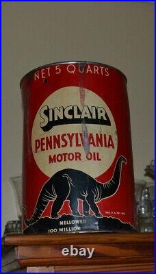 Vintage Sinclair 5qt Oil Can