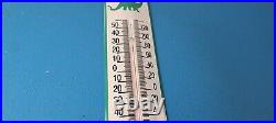 Vintage Sinclair Gas Sign Dino Service Pump Ad Sign on Porcelain Thermometer