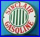 Vintage Sinclair Gasoline Porcelain Gas Service Station Pump Plate Oil Ad Sign