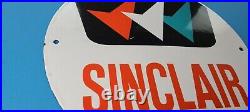 Vintage Sinclair Gasoline Porcelain Motor Oil Service Station Pump Sign