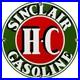 Vintage Sinclair H-c Gasoline Porcelain Sign Dealership Gas Station Motor Oil