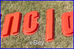 Vintage Sinclair Letters Advertising Sign Oil Gas Services Station Dinosaur NICE