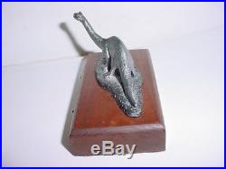 Vintage Sinclair Oil Company Metal Dinosaur Paperweight trophy gas station gift