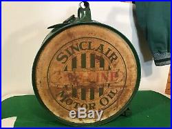 Vintage Sinclair Opaline Motor Oil 5 Gallon Rocker Can Quite Nice Original 1930