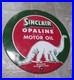 Vintage Sinclair Opaline Sign 9 Inch Sign Gas Motor Oil Porcelain Advertisement