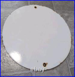 Vintage Sinclair Opaline Sign 9 Inch Sign Gas Motor Oil Porcelain Advertisement