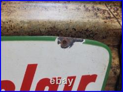 Vintage Sinclair Porcelain Sign Gasoline Motor Oil Service Pump Plate Petroliana