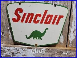 Vintage Sinclair Porcelain Sign Gasoline Motor Oil Service Pump Plate Petroliana Vintage Sinclair Porcelain Sign Gasoline Motor Oil Service Pump Plate Petroliana