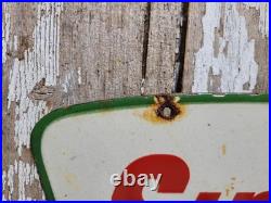 Vintage Sinclair Porcelain Sign Gasoline Motor Oil Service Pump Plate Petroliana