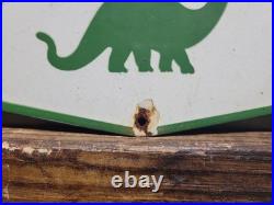 Vintage Sinclair Porcelain Sign Gasoline Motor Oil Service Pump Plate Petroliana