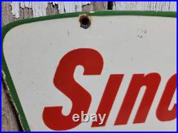 Vintage Sinclair Porcelain Sign Gasoline Motor Oil Service Pump Plate Petroliana Vintage Sinclair Porcelain Sign Gasoline Motor Oil Service Pump Plate Petroliana