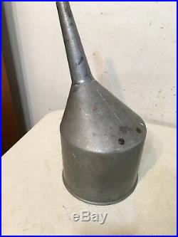 Vintage Sinclair Refining Company Gas Station Dual Oil Can Funnel Aluminum