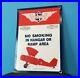 Vintage Skelly Gasoline Porcelain Gas Oil Aviation Airplane Service Station Sign