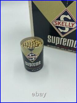 Vintage Skelly Supreme Motor Oil Gold Tipped Stick Matches Oil Advertising