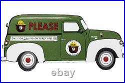 Vintage Smokey The Bear Porcelain Sign Dealership Gas Station Oil Truck Vintage Smokey The Bear Porcelain Sign Dealership Gas Station Oil Truck