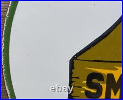 Vintage Smokey The Bear Porcelain Sign Forest Fires Gas Oil No Smoking Parks Vintage Smokey The Bear Porcelain Sign Forest Fires Gas Oil No Smoking Parks