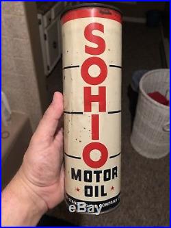 Vintage Sohio Motor Oil Can Gas