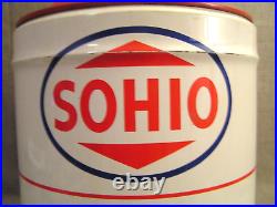 Vintage Sohio Standard Oil Co. 5 Gallon Gas Can withWood Handle Very-Nice! Rare