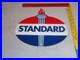 Vintage Standard Gas Torch & Flame 11 3/4 Porcelain Metal Gasoline & Oil Sign