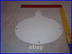 Vintage Standard Gas Torch & Flame 11 3/4 Porcelain Metal Gasoline & Oil Sign