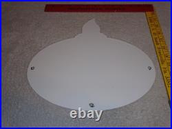 Vintage Standard Gas Torch & Flame 11 3/4 Porcelain Metal Gasoline & Oil Sign