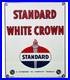 Vintage Standard Gasoline Porcelain Sign Service Station American Oil Torch Gas