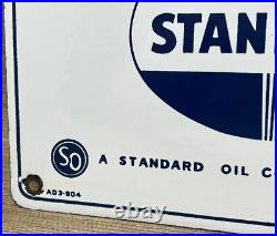 Vintage Standard Gasoline Porcelain Sign Service Station American Oil Torch Gas Vintage Standard Gasoline Porcelain Sign Service Station American Oil Torch Gas