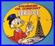 Vintage Standard Gasoline Sign Gas Oil Pump Plate Porcelain Walt Disney Sign