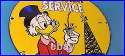 Vintage Standard Gasoline Sign Gas Oil Pump Plate Porcelain Walt Disney Sign Vintage Standard Gasoline Sign Gas Oil Pump Plate Porcelain Walt Disney Sign