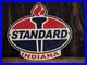Vintage Standard Indiana Porcelain Gas Station Sign 11 X 12