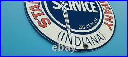 Vintage Standard Oil Company Porcelain Gasoline Service Station Pump Plate Sign