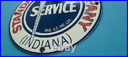 Vintage Standard Oil Company Porcelain Gasoline Service Station Pump Plate Sign