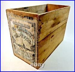Vintage Standard Oil Company Wooden Crate 15 x 20.5 x 10.25