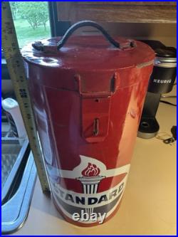 Vintage Standard Oil Dirty Rag Container