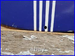 Vintage Standard Porcelain Sign Old 30 Torch Motor Oil Gas Station Service Shop