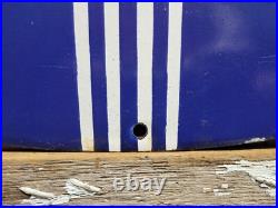 Vintage Standard Porcelain Sign Old 30 Torch Motor Oil Gas Station Service Shop