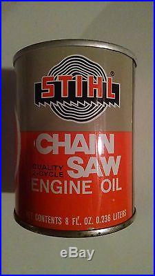 Vintage Stihl 8 oz Bar & Chain Oil Can RARE SCARCE Chainsaw NOS