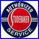 Vintage Studebaker Porcelain Service Sign Gas Station Pump Motor Oil Dealership